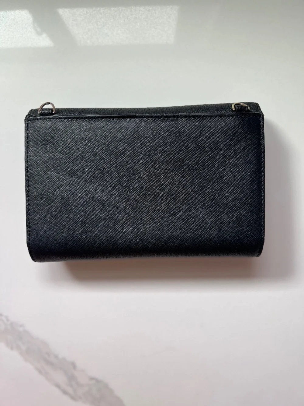 Kate Spade Laurel Way Winni Black Saffiano Leather Crossbody Clutch Wallet - Picture 3 of 10
